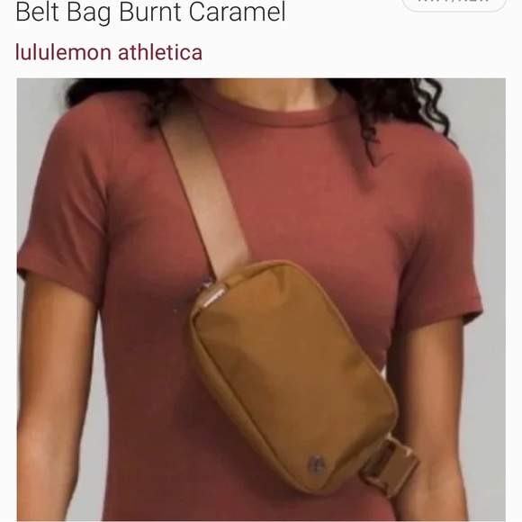lululemon athletica Handbags - Lulu lemon Athletica Everywhere belt bag NWT Burnt Carmel